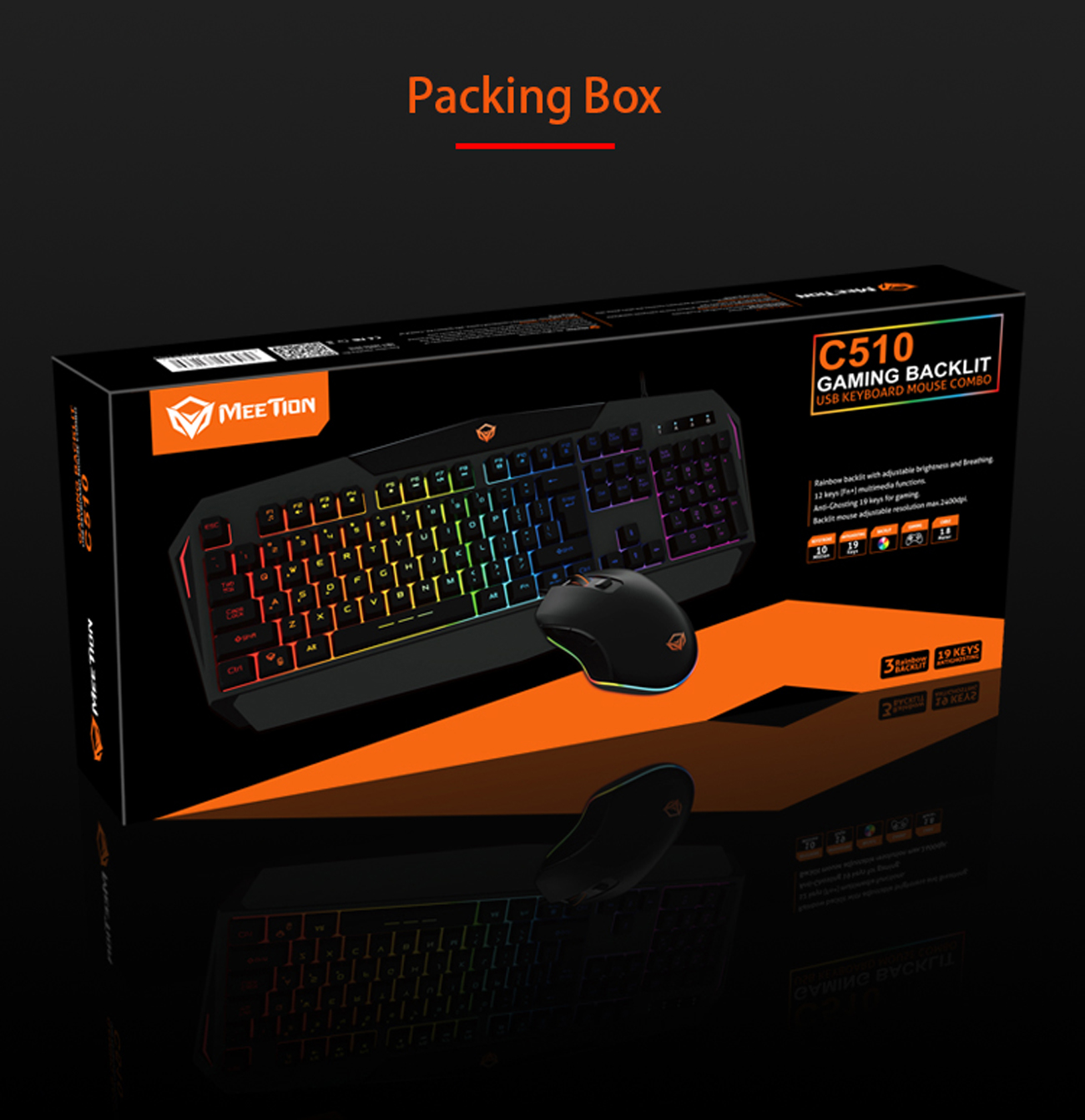 MeeTion Gaming Headset 7.1 Backlight Stereo